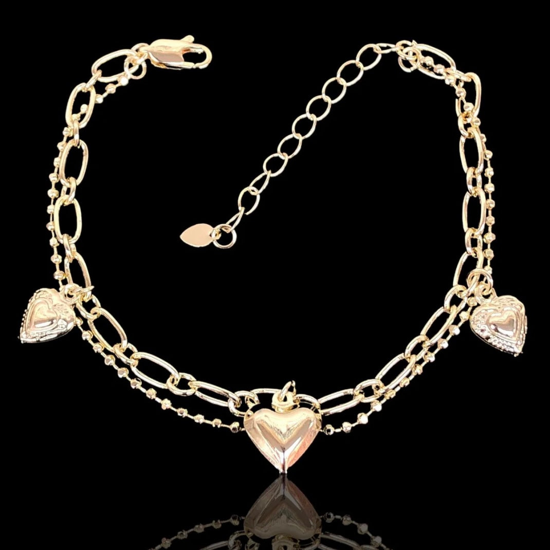 QUEEN OF HEARTS CHARM BRACELET