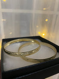 GOLD FILLED BANGLES 2PK